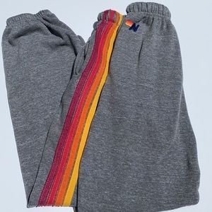 Aviator Nation Unisex Small side stripe sweats S